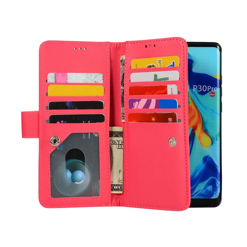 Блестящий Шикарный чехол бумажник c застежкой для huawei P30 P20 Pro mate 20 10 Lite Роскошный кожаный чехол для huawei mate 20 mate 10 P 30