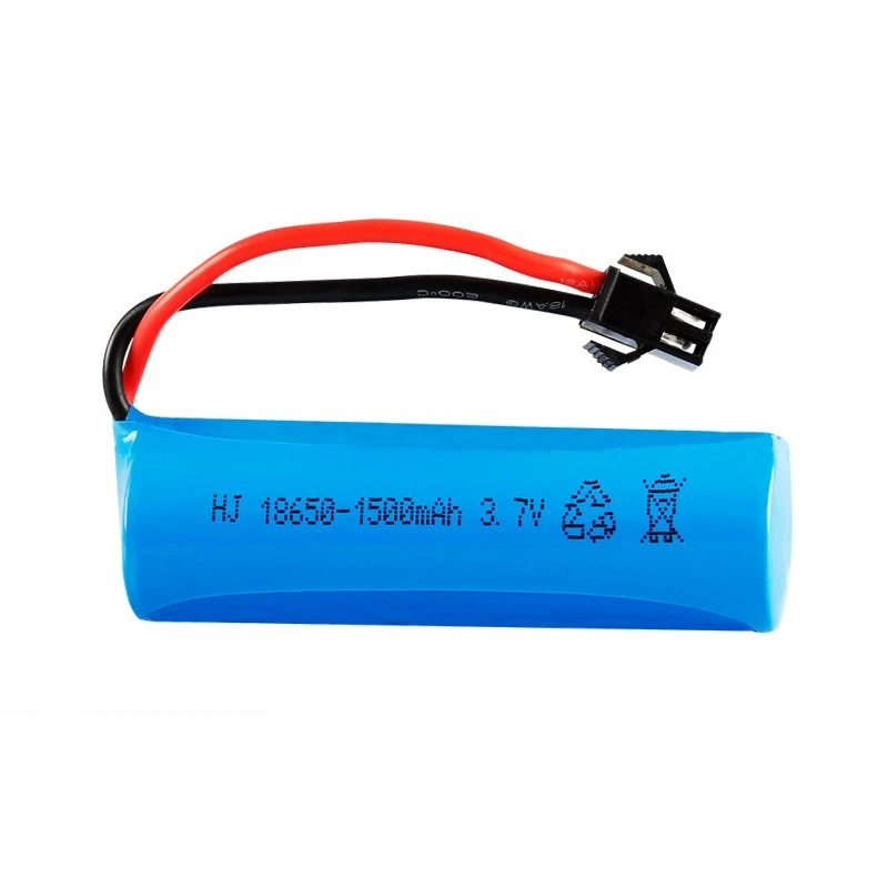 1/2/5/10Pcs 3.7v 1500mah 18650 Li-ion Battery For RC Stunt Car Q85 Q70 Rc Toys SM-2P Plug Boat Water soft Gun | Игрушки и хобби