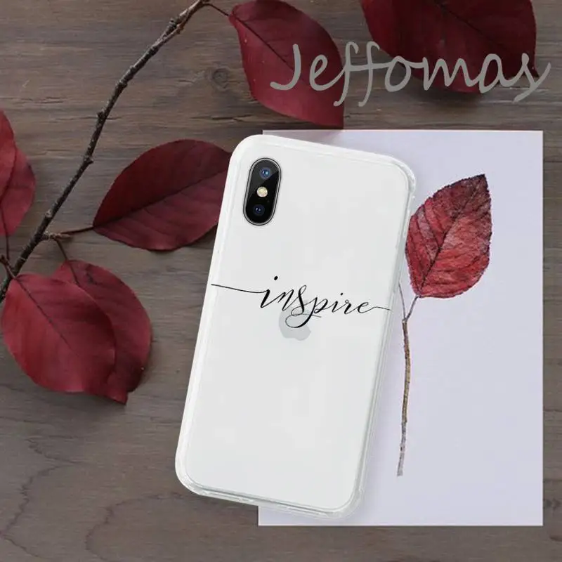 

Love Heart Letter Phone Case Transparent for iPhone 11 12 mini pro XS MAX 8 7 6 6S Plus X 5S SE 2020 XR