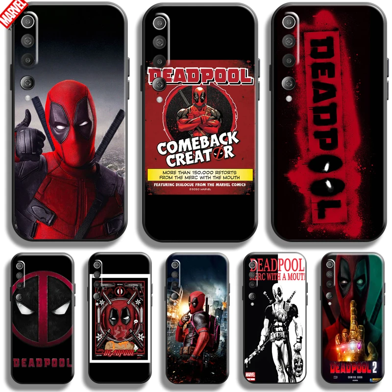 

Deadpool Marvel For Xiaomi Mi 10 10T Pro 5G Phone Case Soft Silicon Coque Cover Black Funda Captain America Comics Thor