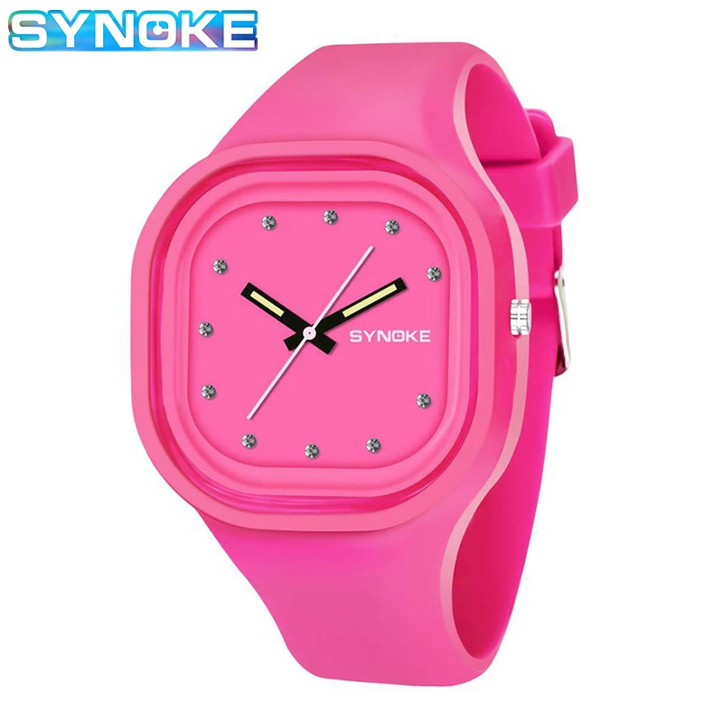 

SYNOKE Large Dial Quartz Watch For Kids Boys Girls Student Outdoor Sports Quartz Wrist Watch Gifts Silicone Strap Reloj Relogio