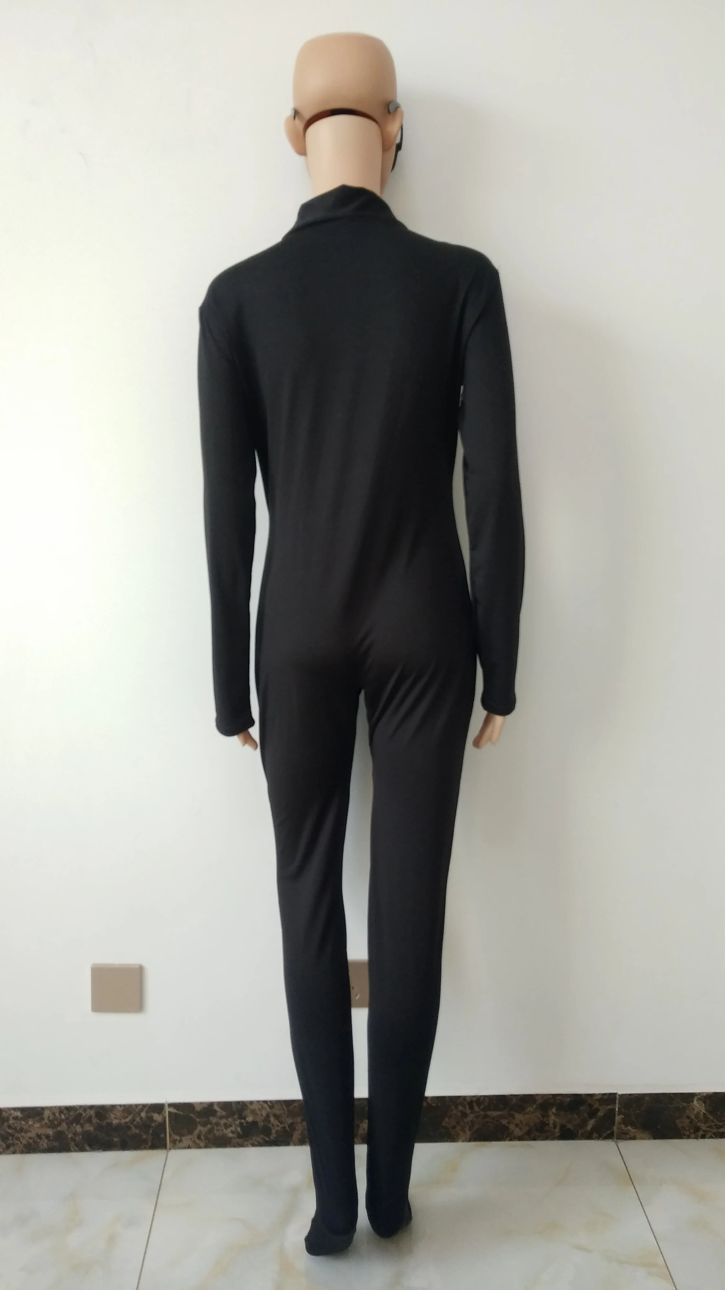 Женская одежда для вечеринки с передней молнией черный цвет модель