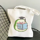 Женские сумки авокадо, шоппер с аниме, косметичка, сумки для покупок на плечо 2021 для роскошной Дизайнерской женской сумки