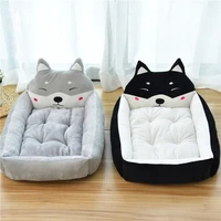 cartoon pet kennel winter warm dog cushion cat house dog blanket large medium and small dog beds soft dog sofa bed pet products