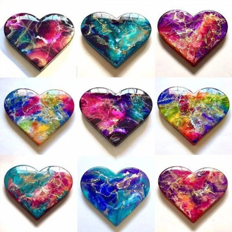 26 Vibrant Color High Concentrated Alcohol-Based Ink Pigment Epoxy Resin Paint Colour Dye Great for Coaster Making 85LB | Украшения и