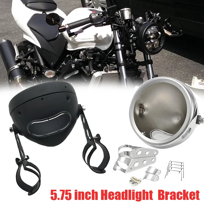 

2019 New style Chrome 5.75 Inch LED Headlight 5 3/4" led DRL 50W motorbike headlights for Sportster 883 XL883 FXCW