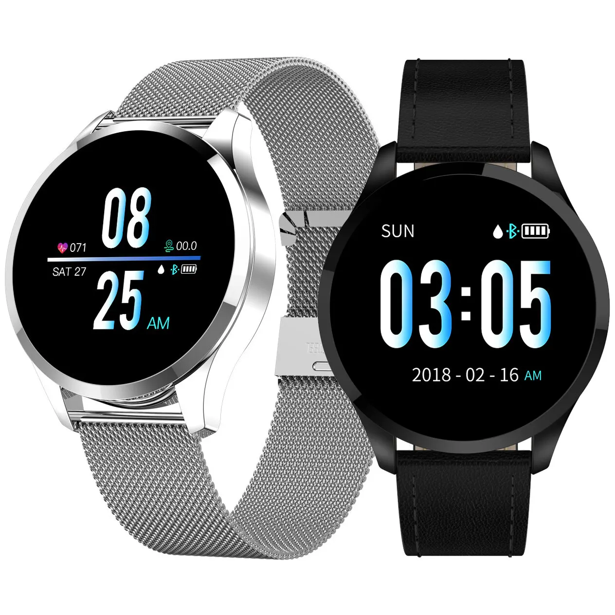 

Q9 1.2inch IPS Full Touch Screen Heart Rate Blood Pressure Monitor Physiological Reminder 230mAh Sports Smart Watch