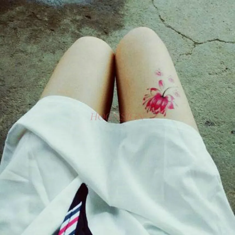 Водонепроницаемые наклейки маленький свежий Лотос реалистичный стикер