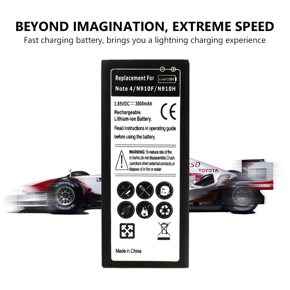 Аккумулятор для сотового телефона сменный литий ионный аккумулятор Samsung Galaxy Note 4