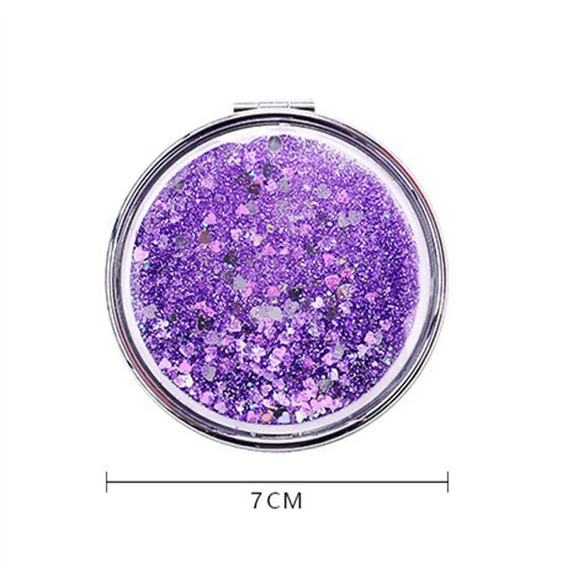 Портативное двустороннее складное косметическое зеркало подарки для женщин