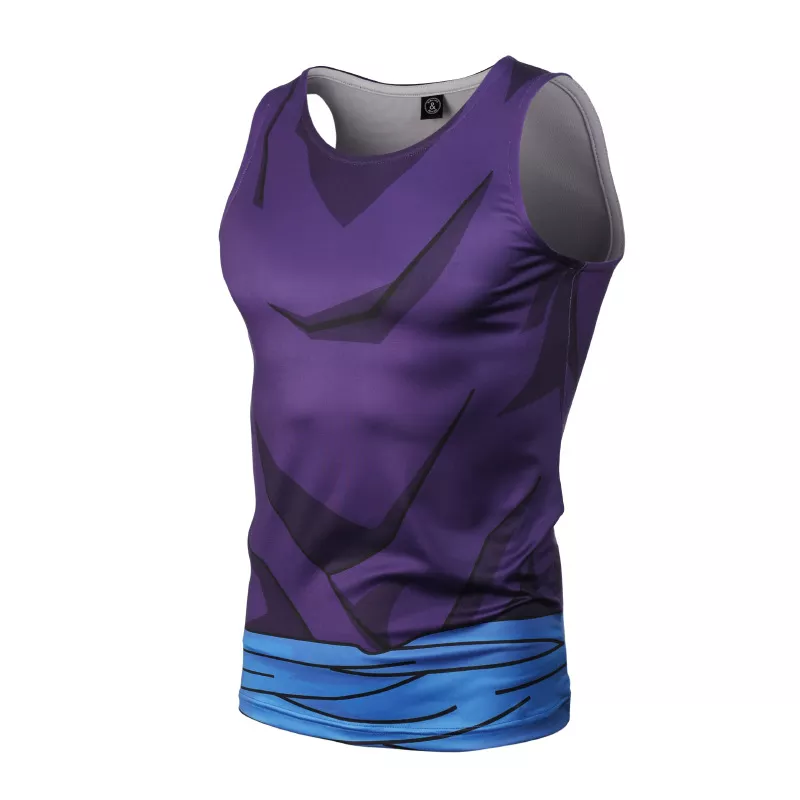 High definition 3D Printed T shirts Men Compression Shirt Goku Cosplay Costume Quick Dry Fitness Sports Cloth Sleeveless Tops