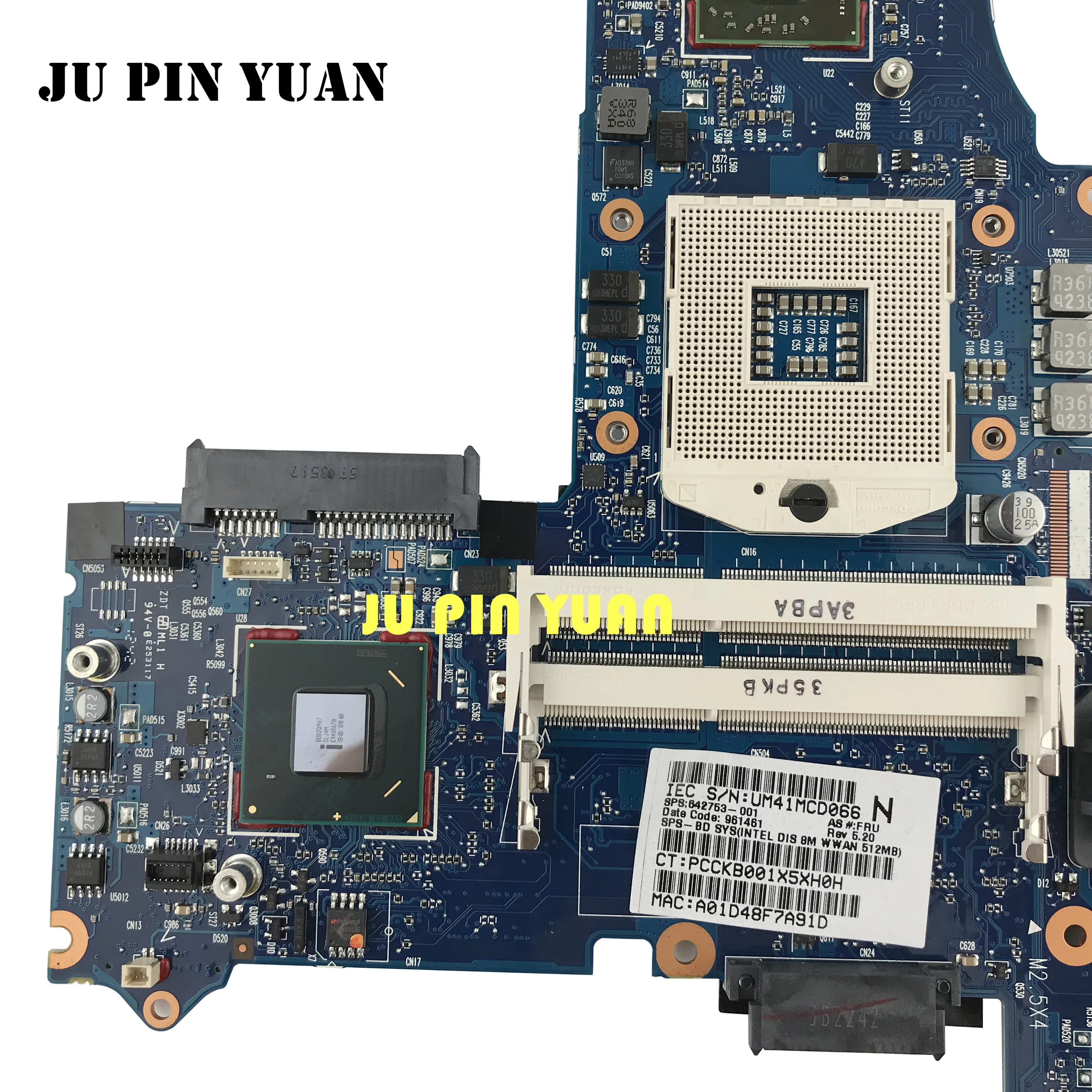Материнская плата 642753-001 642754-001 для ноутбука HP EliteBook 8460P 6460B материнская 6050A2398501-MB-A02