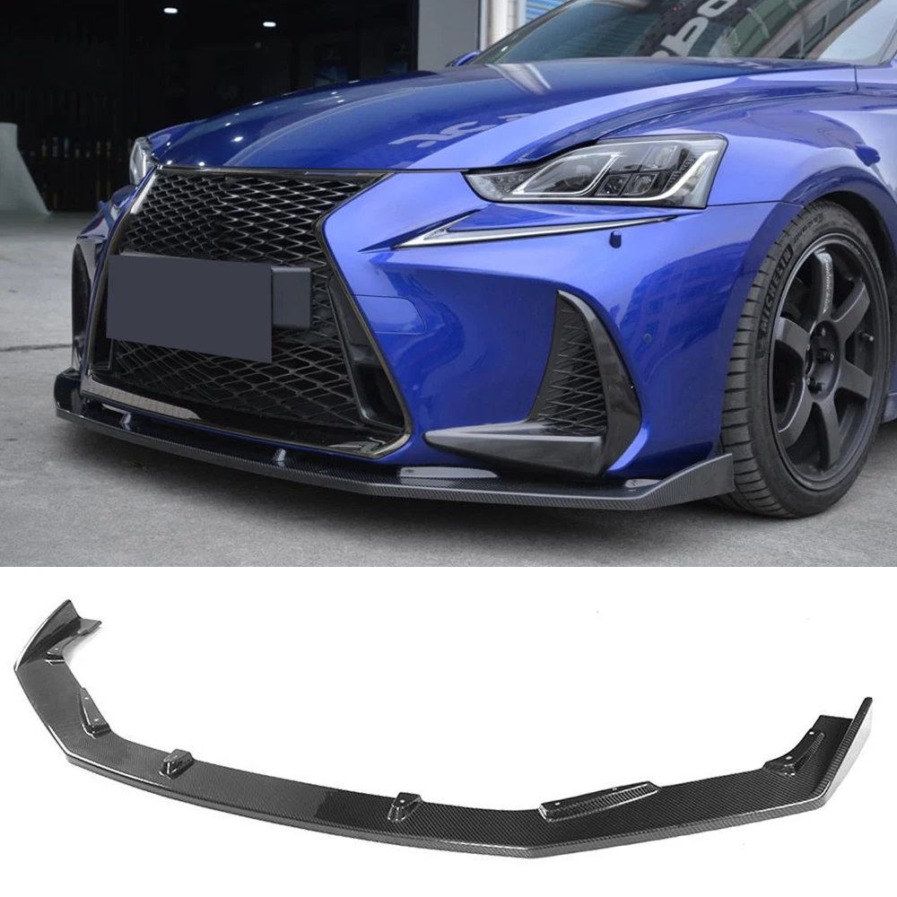Углеродное волокно передний бампер спойлер подбородка для Lexus IS300 IS350 основание F
