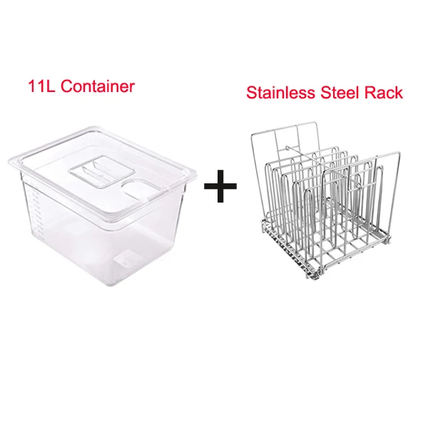 11LandRack Нержавеющая сталь Sous Vide стойка для большинства 11L Sous Vide контейнеры для плиты съемные разделители сепаратор для погружных циркуляторов - Цвет: 11LandRack
