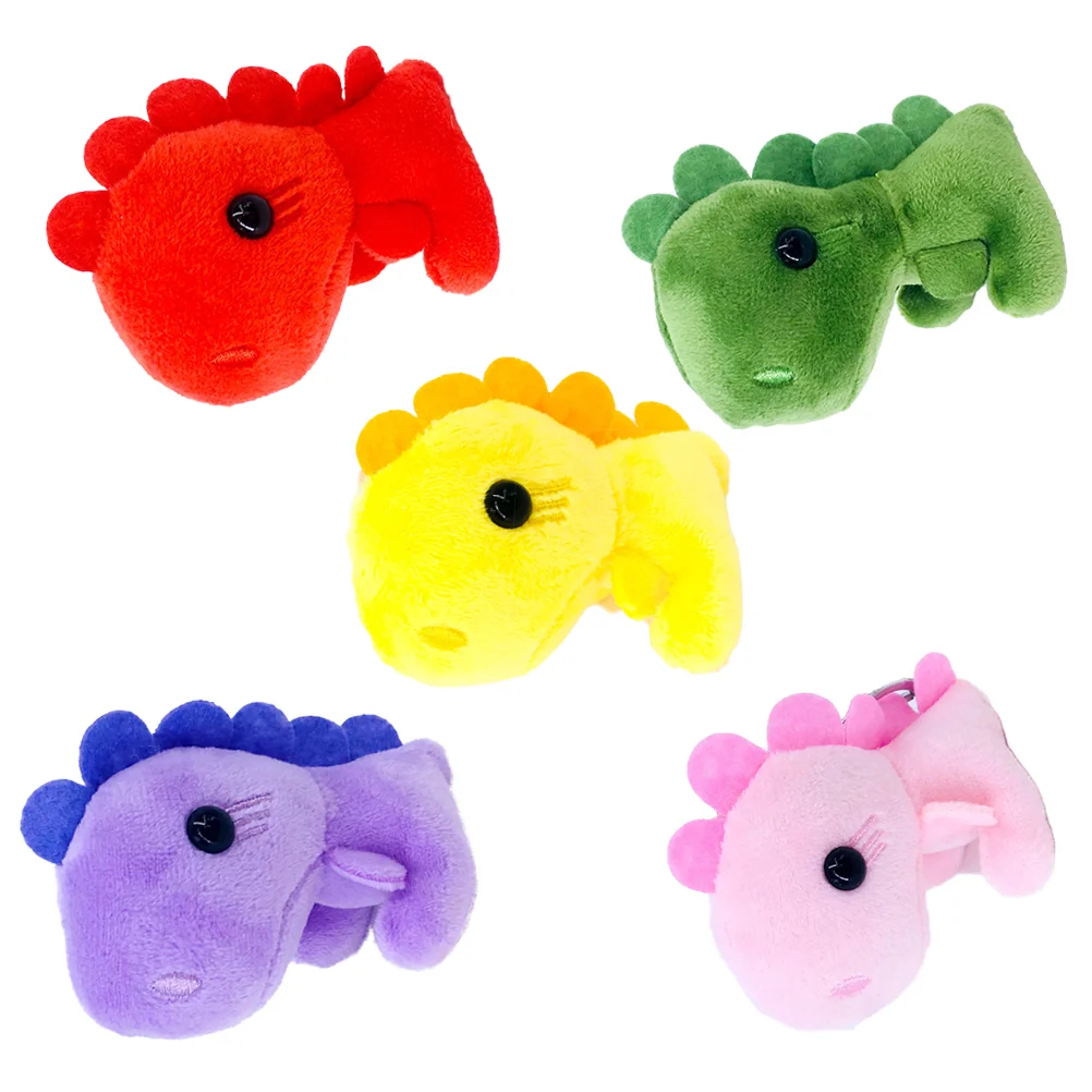 

5 шт. Красивая плюшевая кукла маленькая форма кулон для сумки рюкзак (красный фиолетовый желтый и зеленый)