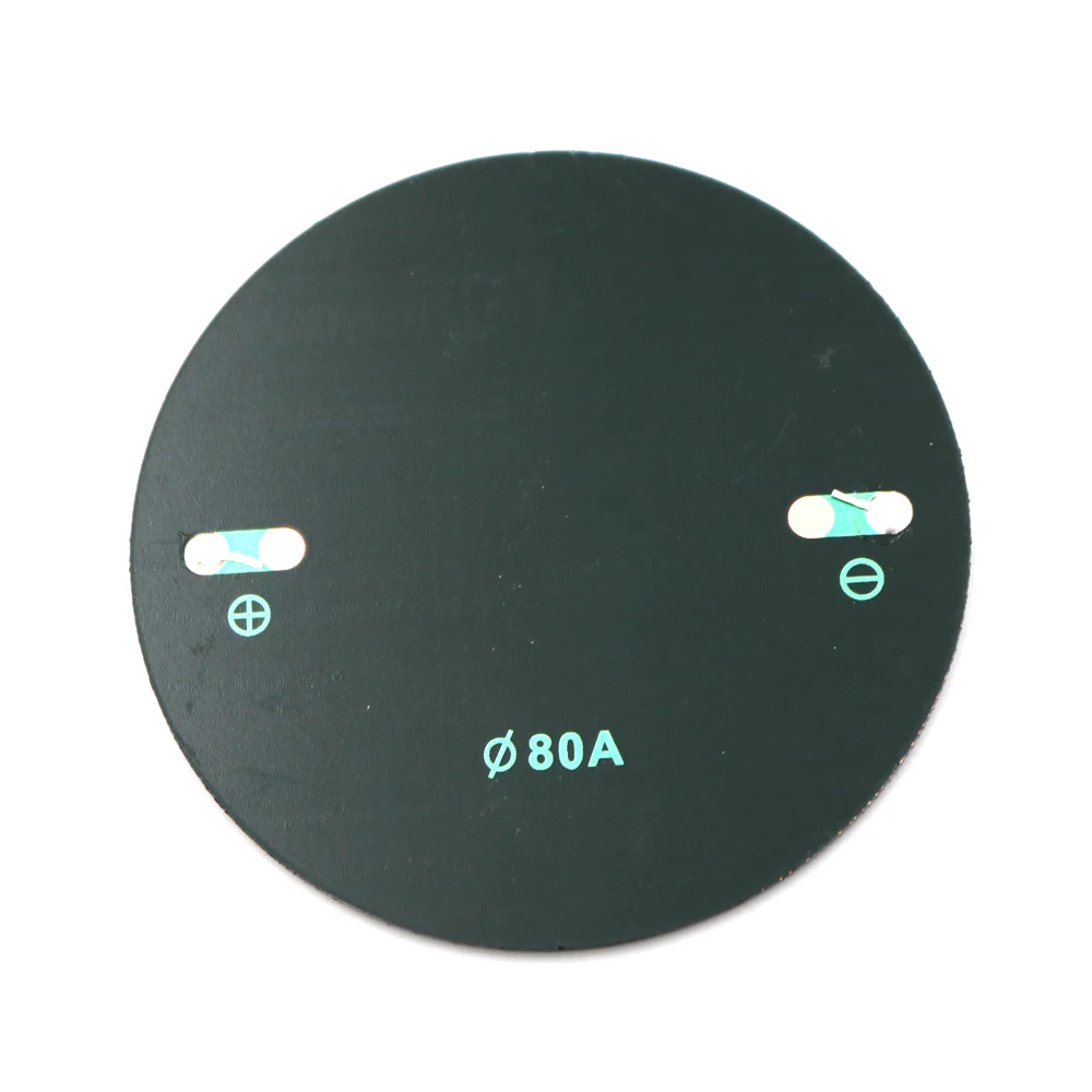 Solar Cell 6V 80mA 80MM Mini Polycrystalline Silicon Panel DIY Module Circle Round Power Epoxy Board | Электроника