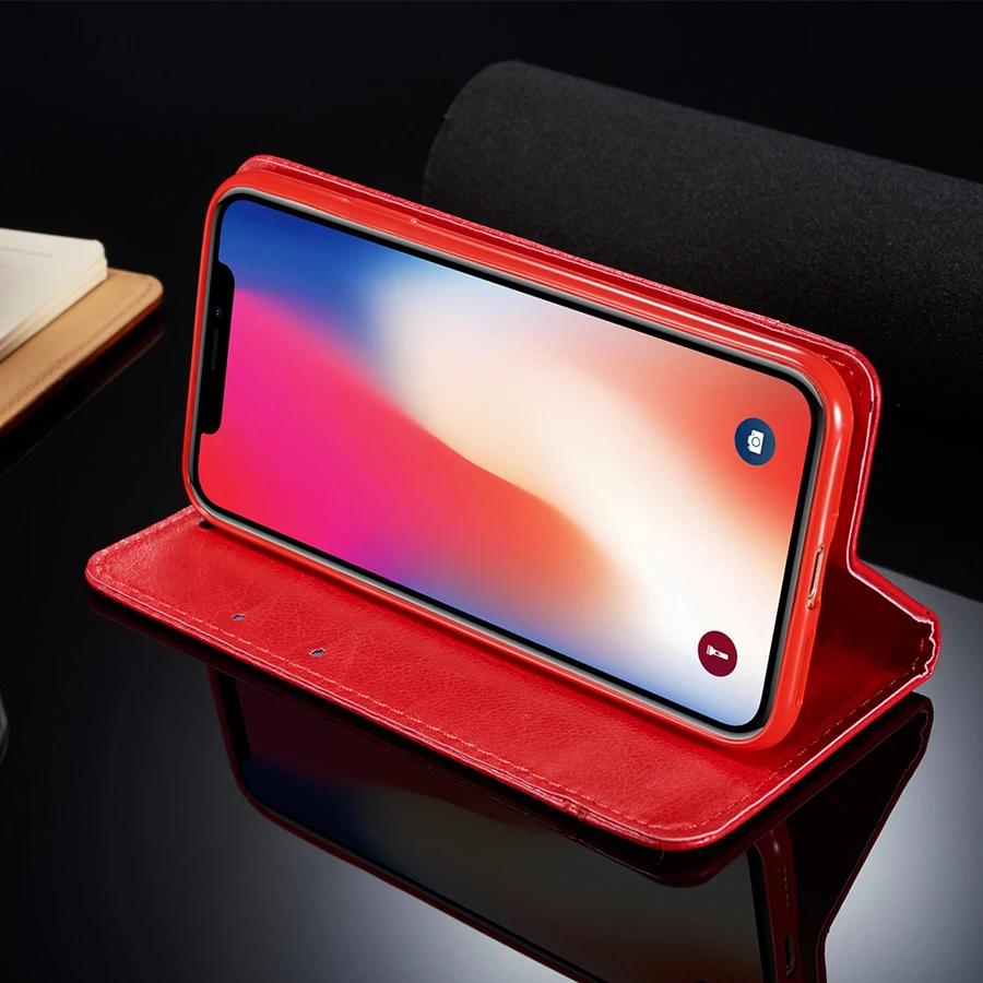 Кожаный флип чехол на шнурке для Iphone 11 pro XS MAX XR 7 8 6 6S PLUS 5 SE роскошный Магнитный