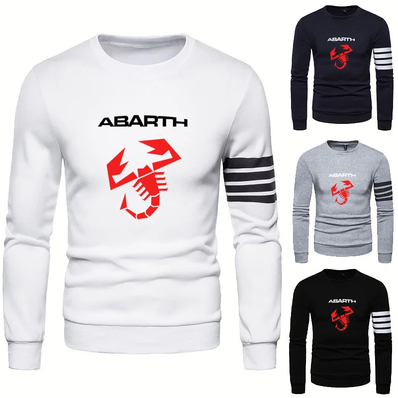 Модная повседневная мужская Толстовка Abarth С принтом логотипа автомобиля на