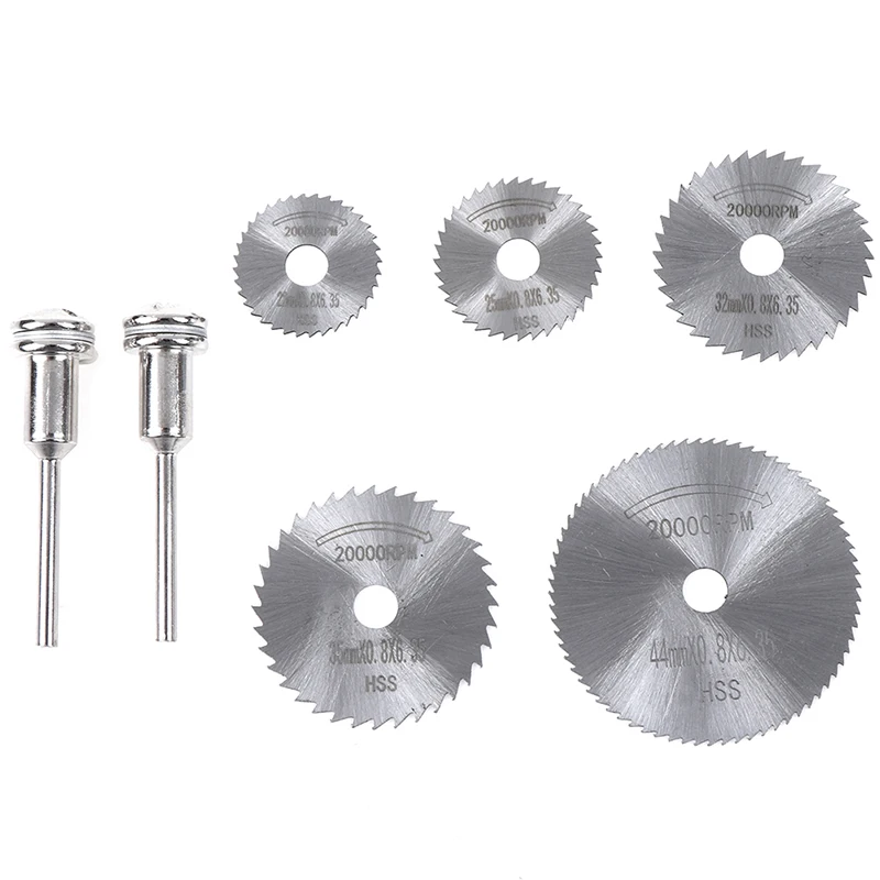 

7pcs HSS Circular Saw Blade For Drill Rotary Tool Cutting Wheel Discs