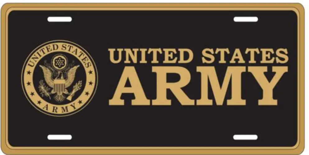 

U.S. Army Insignia License Plate