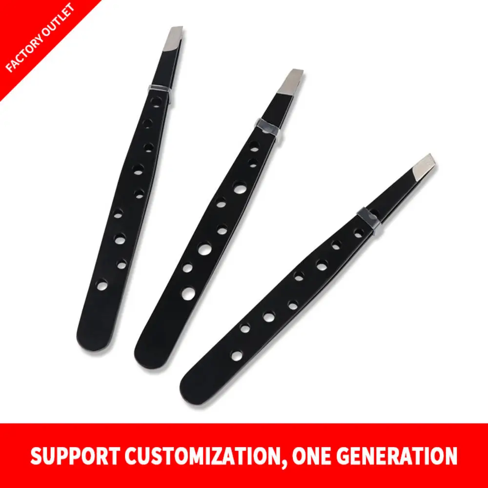 Пинцет для бровей из нержавеющей стали антистатический прямой наконечник уход