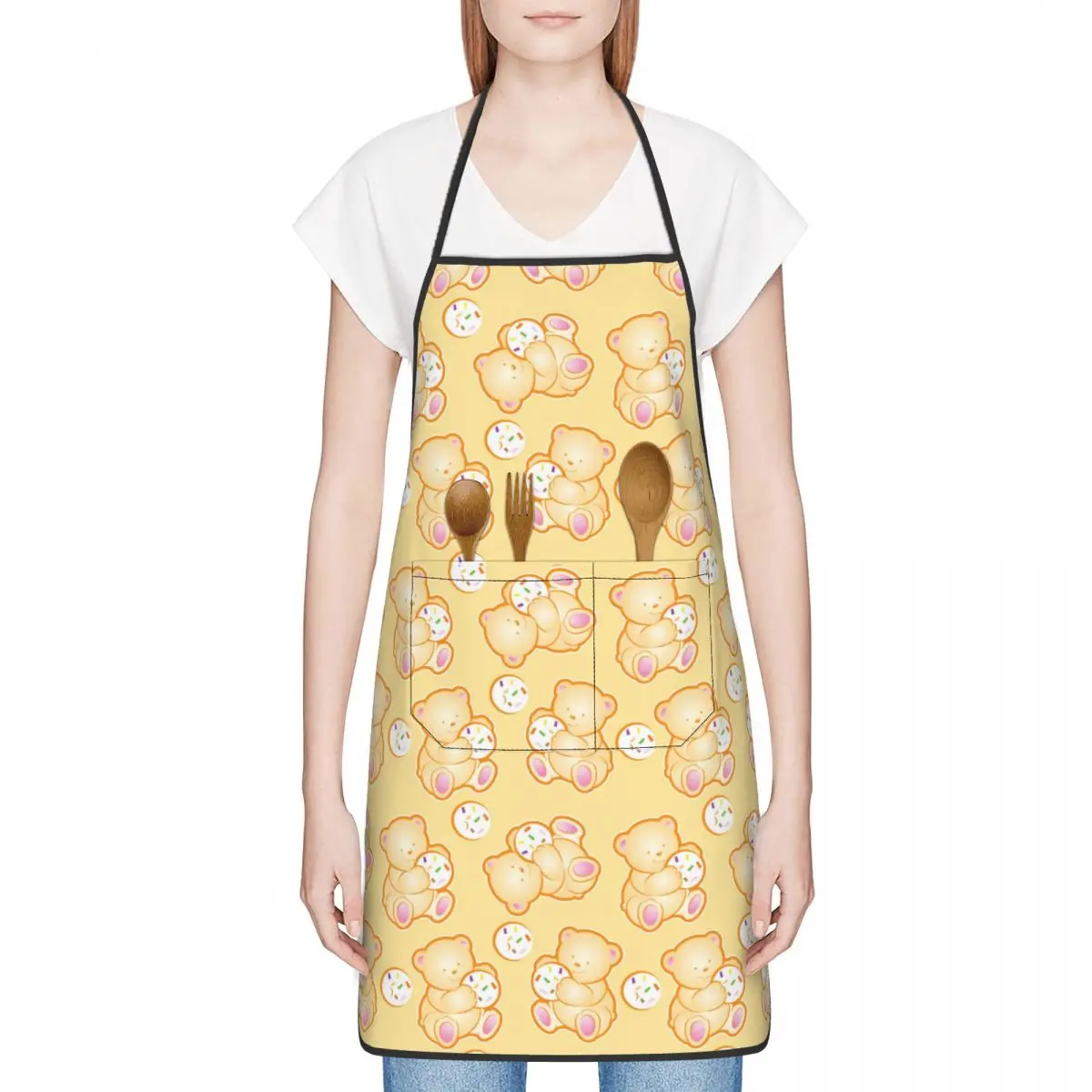 

Animal World Zoo Kitchen Aprons For Women Cotton Linen Bibs Household Cleaning Pinafore Home Cooking Apro