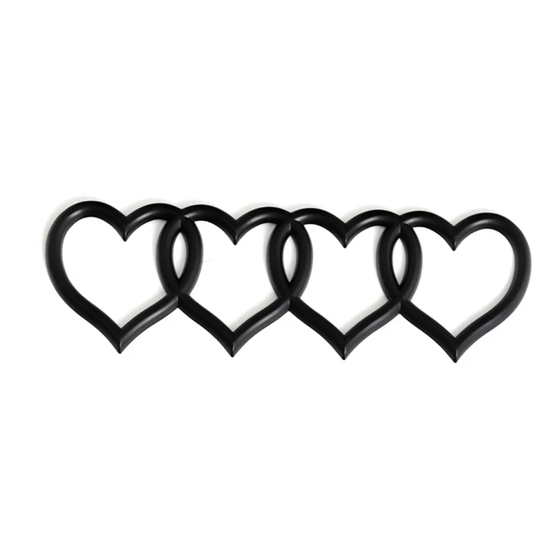 

Trunk DIY Heart-shaped Badge Replace For Audi Sline A4L A6L C4 C5 C6 C7 Q7 Q2 S3 S4 S5 S6 S7 Luggage Emblem Sticker Car Styling