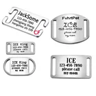 Индивидуальная идентификационная бирка для собак и кошек, персонализированная идентификационная бирка для собак и кошек, имена домашних животных и телефонов из нержавеющей стали, только передняя 4 линия, одна сторона