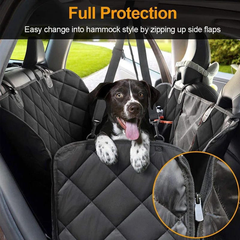 melhor Cão Assento De Carro Capa à Prova Dwaterproof água Pet Transporte Portador Do Cão Banco De Trás Do Carro Protetor Esteira Rede Para Pequenos Cães Grandes