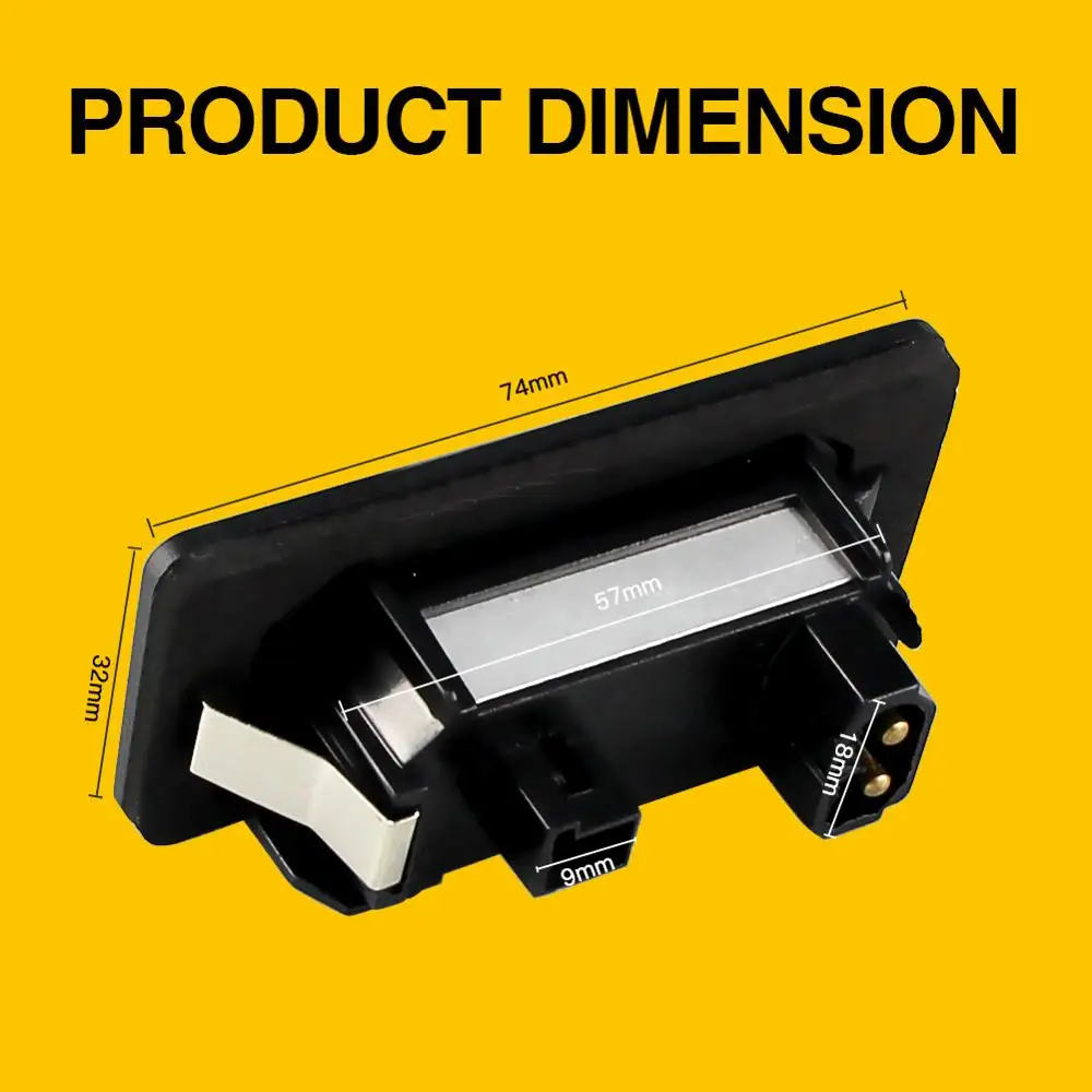 Светодиодный CANBUS без ошибок Подсветка регистрационного номера база лампы для BMW 5