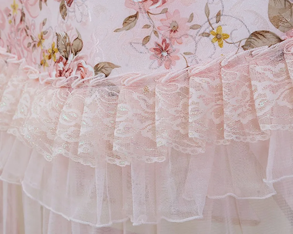 Принцесса Кружева вальс обеденный Чехол для стула стульные подушки скатерть