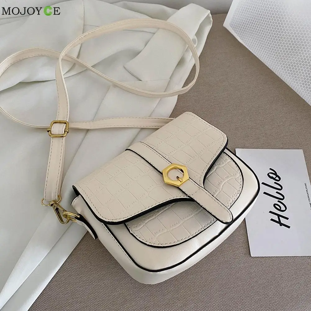 

Новинка 2021, элегантная женская сумка через плечо, женская сумка-мессенджер из искусственной кожи с крокодиловым узором, модные сумки сплошн...