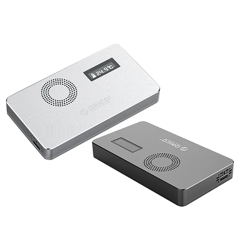 

ORICO Mobile Hard Disk Box M.2 NVMe High-Speed Solid State SSD External Box PCIE Built-in Fan Hard Disk Box