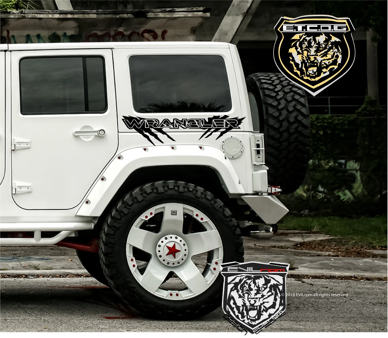 Для боковой виниловой наклейки набор графических наклеек для Jeep Wrangler Rubicon Спорт без ограничений