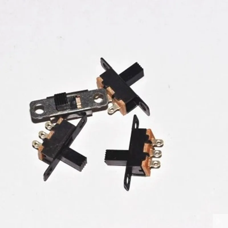 

1000PCS/Lot SS12F15 SS12F15G6 SS12F15VG6 1Mini Slide Switch 1P2T Toggle Switch SMD PCB DPDT Vertical Switch Handle high 6mm