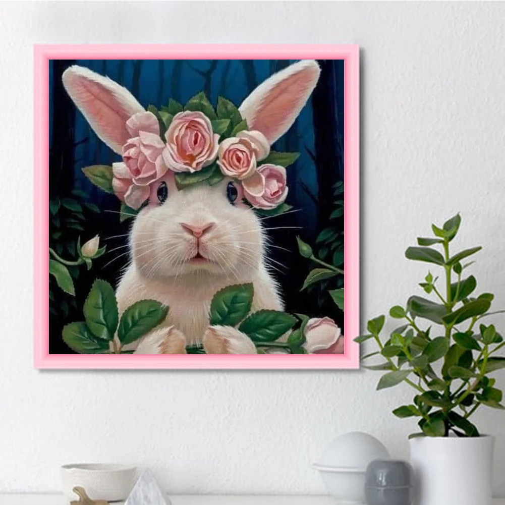 Набор для рисования 5D DIY с изображением милого кролика Алмазная мозаика из