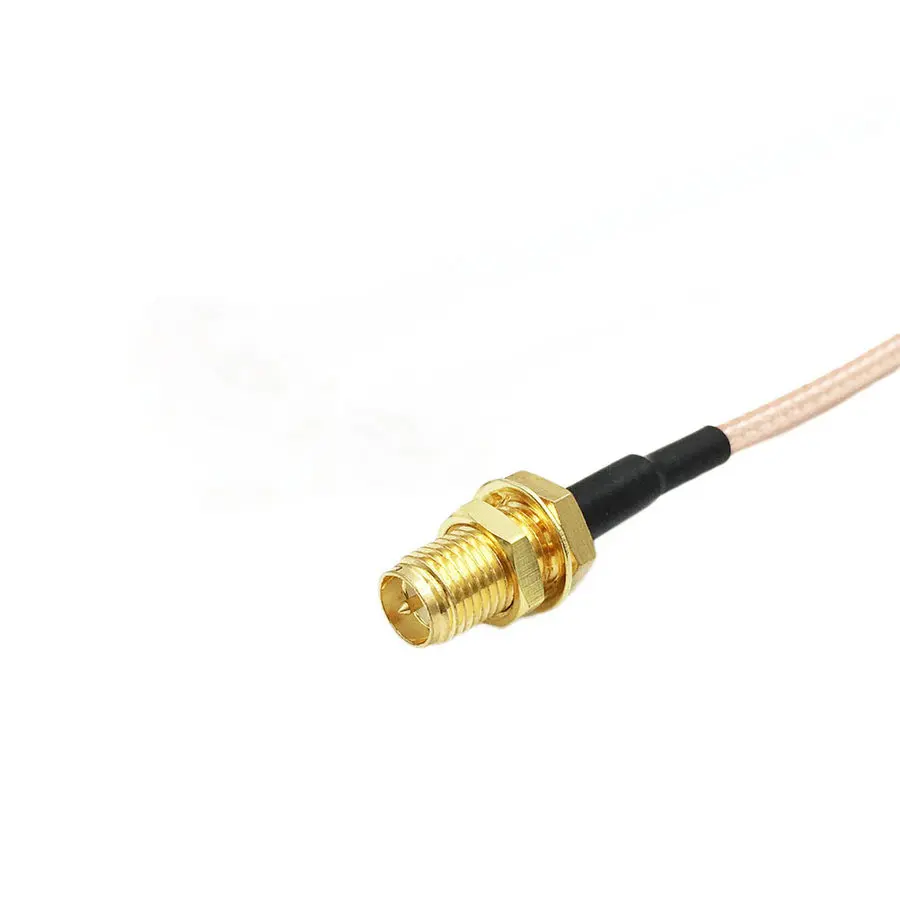 100 шт. латунный RP SMA jack Женская перегородка к SMA Мужской правый кабель RG316