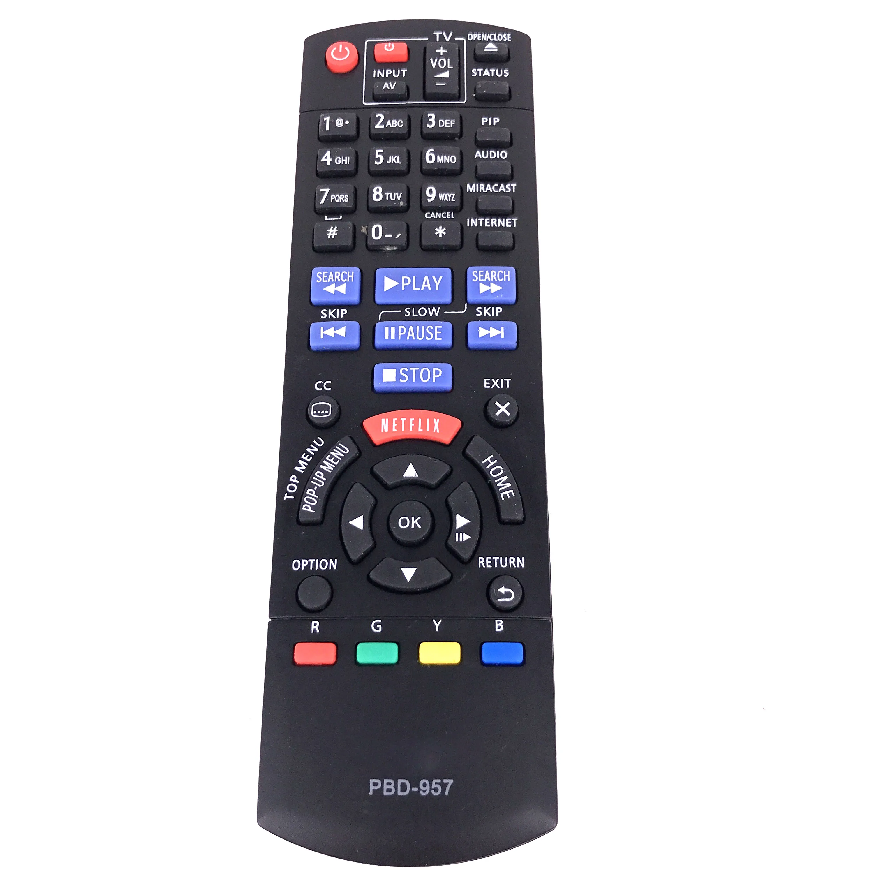 

Replacement For Panasonic Blu-ray Fit for DVD player Remote Control PBD-957 DMP-BD75 DMP-BD755 DMR-ES46 DMR-ES46V Fernbedienung