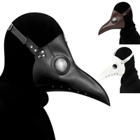 medieval steampunk plague doctor bird mask latex punk cosplay mask beak adult halloween event cosplay props accessories