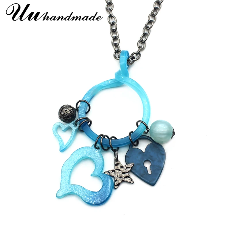 Ожерелье-макси из цинкового сплава с подвеской-бахромой | Украшения и аксессуары