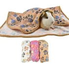 Одеяло в виде морской свиньи, мягкая теплая кровать в виде маленького животного, коврик для сна, фланелевая подстилка для домашних животных, для хомяка, хорьков, Chinchillas, ежей