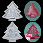 Силиконовая форма для рождественской елки, эпоксидная смола, форма сделай сам, рождественские украшения, литье из жидкой смолы, рукоделие