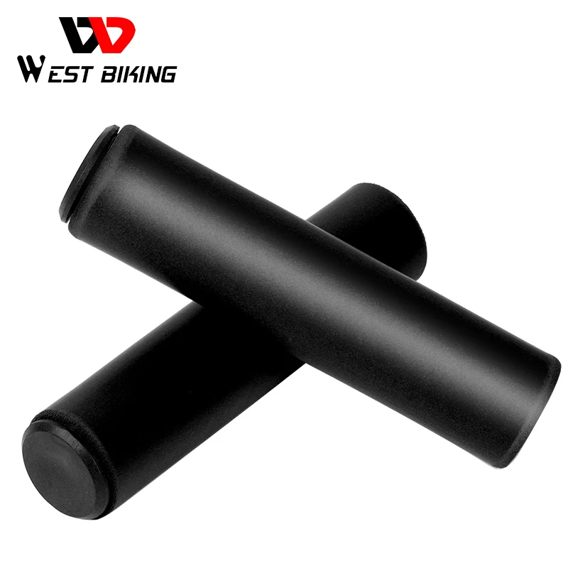 ВЕСТ БАЙКИНГ Велосипедные ручки из силикона противоскользящие BMX Road Cycling Handle Bar Covers Plugs Smooth Bike Handlebar End 1 Pair on.