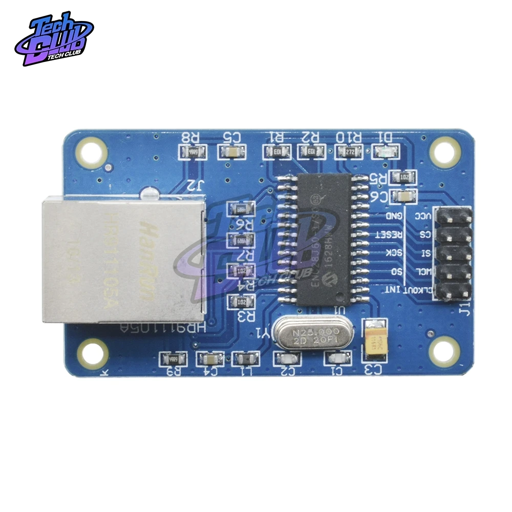 Сетевая локальная сеть ENC28J60 25 МГц для Arduino Кристальный AVR 51 LPC STM32 3 В 5 комплект