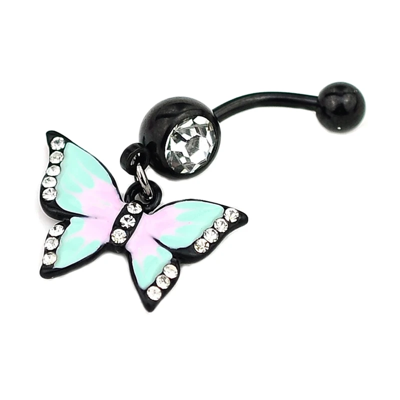 Эмаль Esmalte Colares Butterflys пупка кольца сексуальный пирсинг для тела ювелирные изделия