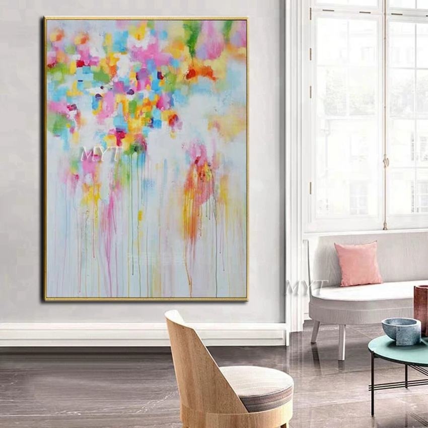 

Many Beautiful Colors Abstract Oil Painting Wall Art Home Decor Picture Modern Oil Painting On Canvas 100% Handpainted No Framed