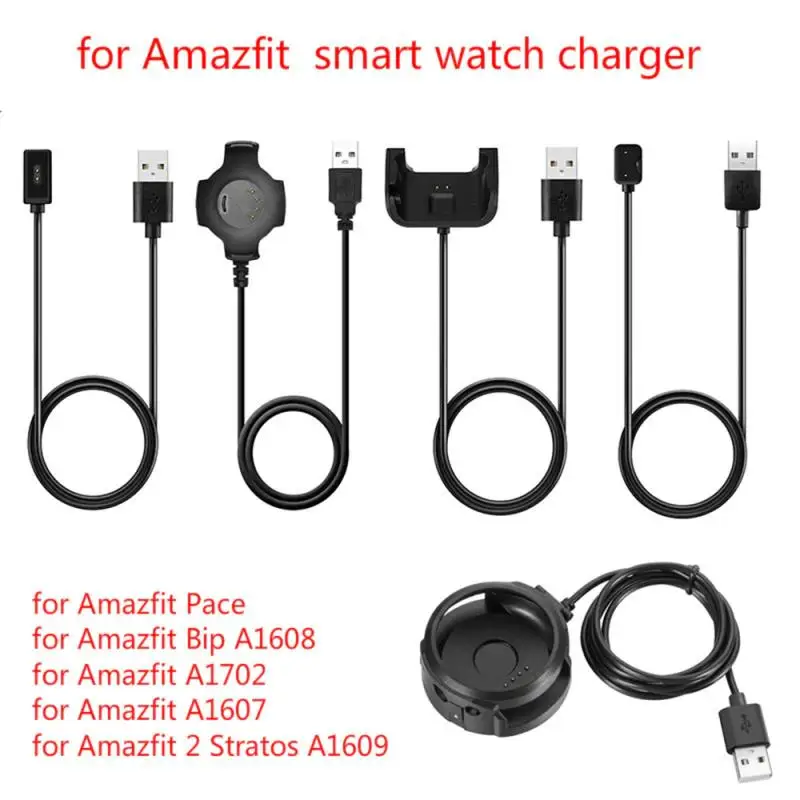 Smart Watch USB Charger Dock Station Cradle For Xiaomi HUAMI AMAZFIT Pace/Bip A1608/A1607/A1702/A1801/Stratos 2 2th Dropshipping