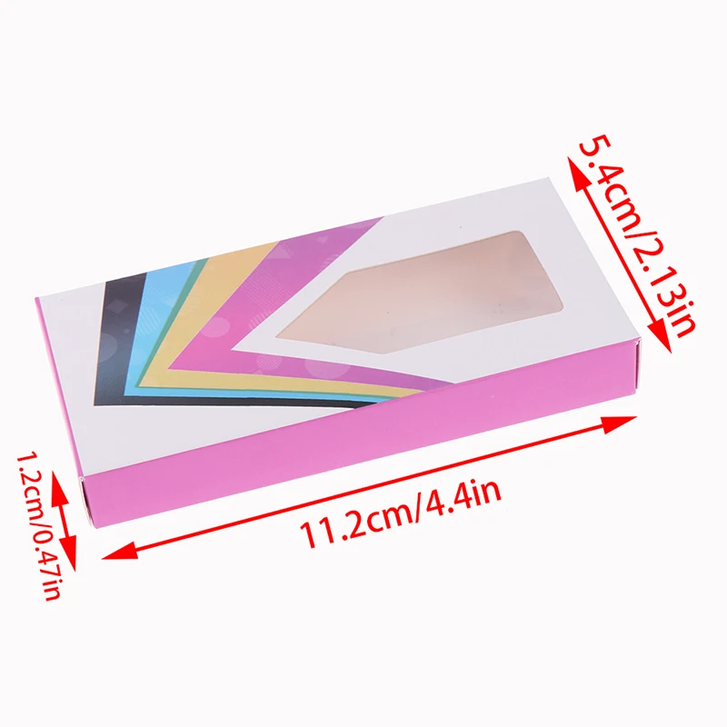 

10pcs Holographic Lashes Box Soft Paper Eyelashes Packaging For False Eyelashes