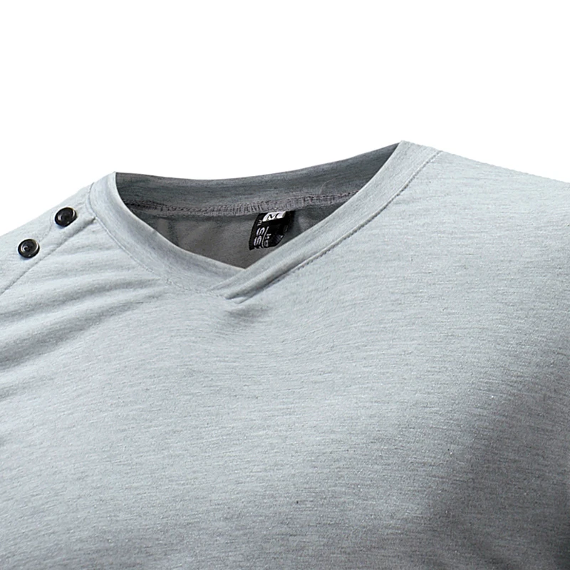2021 Новая летняя модная мужская футболка с коротким рукавом и пуговицами
