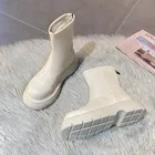 Женские ботинки на молнии, женские низкие ботинки с круглым носком, женские роскошные дизайнерские ботинки до середины икры в Стиле Лолита, осень 2021, ботинки до середины икры из резины